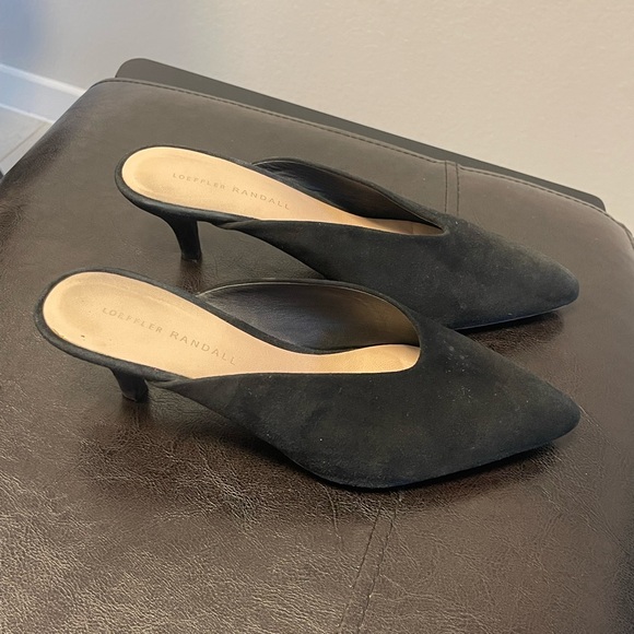 Loeffler Randall Black Mules - Picture 2 of 8
